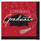 Creative Converting School Spirit Red Graduation Beverage Napkins 108 Count